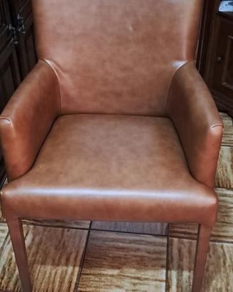 poltroncina in pelle