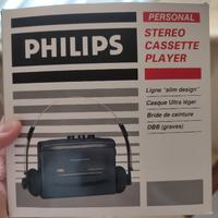Philips stereo cassette player nero