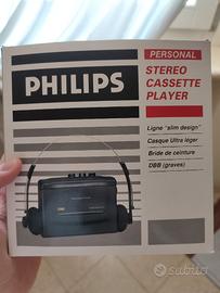 Philips stereo cassette player nero