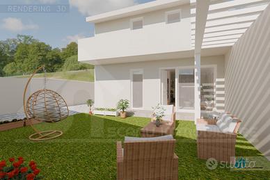 Nuova costruzione piano terra con giardino
