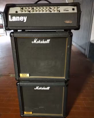 testata Laney e casse Marshall