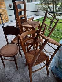 8 sedie  € 10