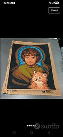 quadro ricamato a mano
