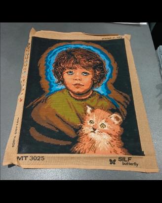 quadro ricamato a mano