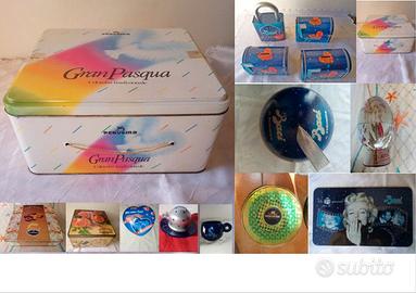 Scatola latta vintage Gran Pasqua e altro Perugina