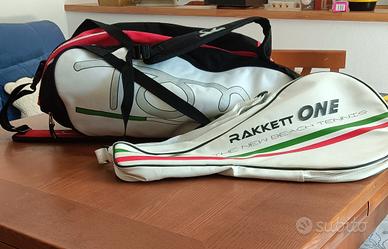 borsone beach tennis o paddel più porta racchetta 