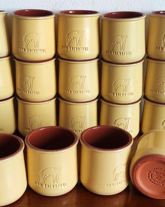 10 vasetti monoporzione terracotta smaltata
