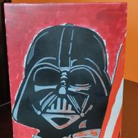 dipinto.Dart fener .guerre stellari 