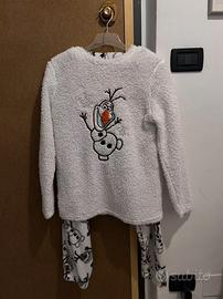 Pigiama Disney Olaf morbido in pile