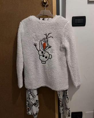 Pigiama Disney Olaf morbido in pile