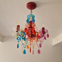 Lampadario multicolore di design – 5 punti luce 