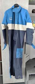 Tuta pioggia moto blu