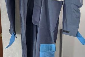 Tuta pioggia moto blu