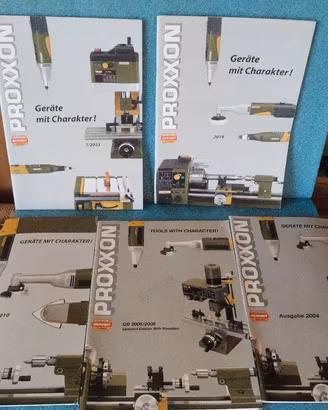 raccolta cataloghi proxxon varie annate 