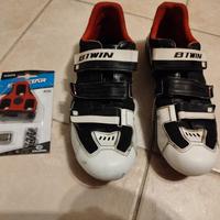 Scarpe bici da corsa n°45  con racchette 