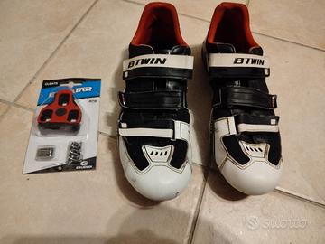 Scarpe bici da corsa n°45  con racchette 