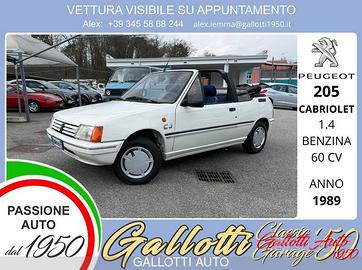 Peugeot 205 CABRIOLET 1.4 benzina 60cv