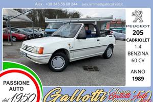 Peugeot 205 CABRIOLET 1.4 benzina 60cv