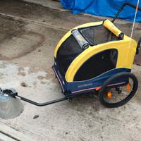 RIMORCHIO PER BICI CANI