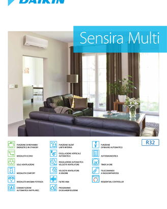 DAIKIN climatizzatori SENSIRA mono e multi split
