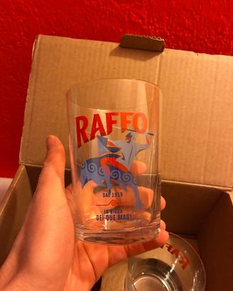 Set 2 bicchieri da birra Raffo Puglia birra logo