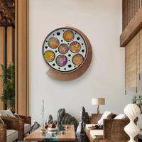 Quadro tondo acrilico e resina 