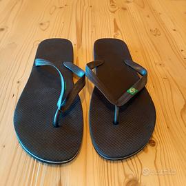 ciabatte infradito tipo Havaianas uomo nere n. 45