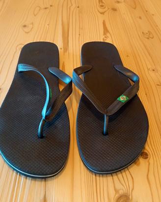 ciabatte infradito tipo Havaianas uomo nere n. 45