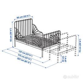 Letto ikea minnen
