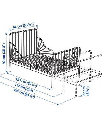 Letto ikea minnen