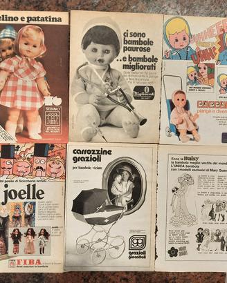 Lotto pubblicità vintage tema bambole