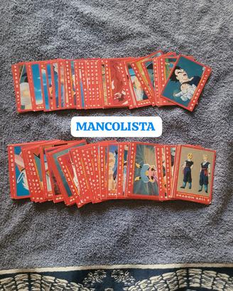mancolista serie rossa carte dragon ball