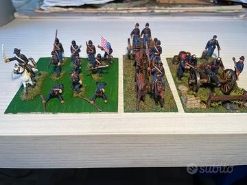 Guerra di secessione americana soldatini 1/72