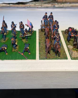 Guerra di secessione americana soldatini 1/72