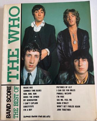 spartito THE WHO - BAND SCORE - DAL GIAPPONE !!!