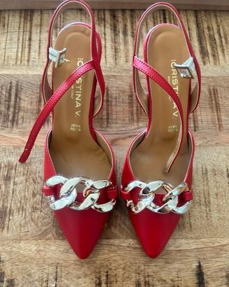 Scarpe Cristina V. Rosse n.36