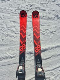 sci volkl GS master 173  piastra piston e attacco 