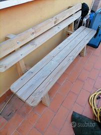 2 panche con tavolo doppie