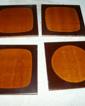 Lotto di 70 mattonelle ceramica GINORI anni 60