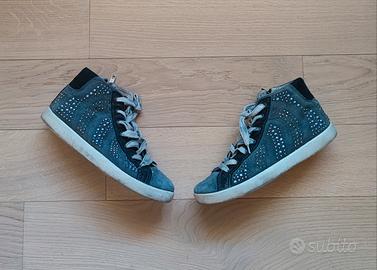 Scarpe alte artigianali pelle vitello donna(nr.36)