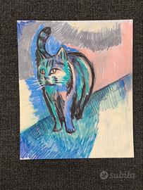 Disegno gatgo espressionista