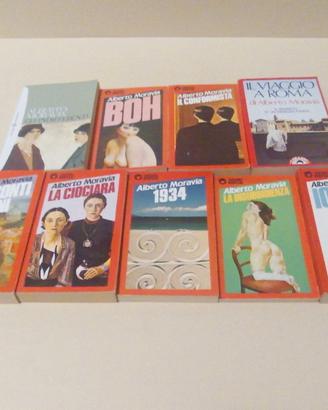 Alberto Moravia, Bompiani, lotto di nove libri