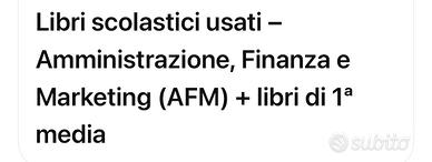 Libri usati scuola media e superiore
