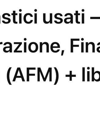Libri usati scuola media e superiore