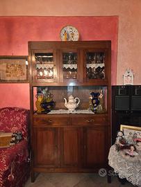 Mobili anni ‘40 in legno– credenza e mobile basso