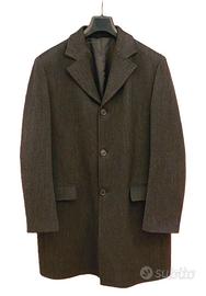 ALTATENSIONE cappotto uomo grigio scuro Tg.52 lana
