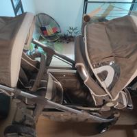 Passeggino doppio Brevi Ovo, pluriaccessoriato