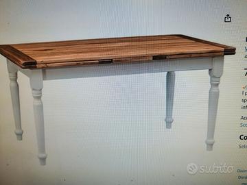 tavolo allungabile legno massello fino a mt. 270