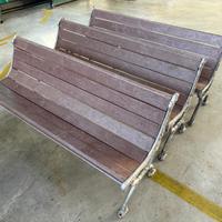 Panchine in plastica riciclata marrone