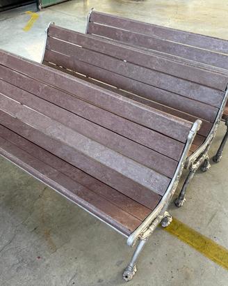 Panchine in plastica riciclata marrone